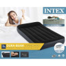 Надувной матрас INTEX Pillow Rest Classic Fiber-Tech 64146, 99×191×25 см, со встроенным насосом